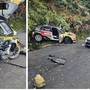 Incidente al Rally di Sanremo, Gangi e Andreucci fuori strada: incrinatura delle costole per la navigatrice Pons (Foto)