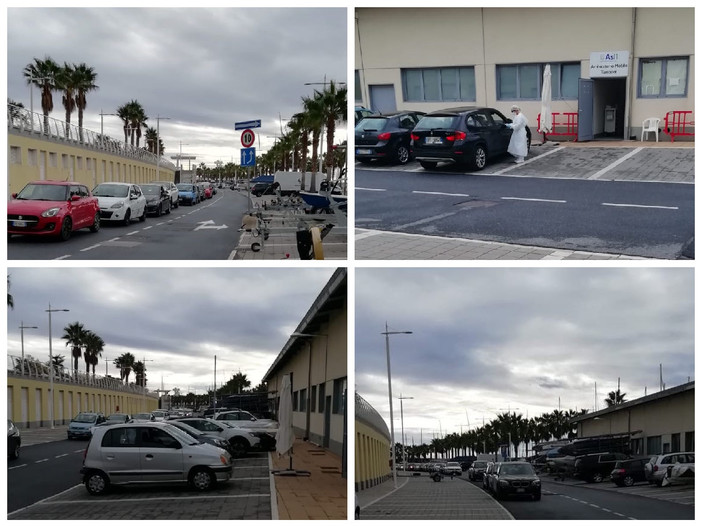 Imperia, centinaia di auto in coda per fare il tampone ma il drive-through sul molo  chiude: utenti inferociti