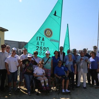 Sanremo: la Lega Navale inaugura la prima barca a vela per i disabili, la cerimonia con il sindaco e autorità