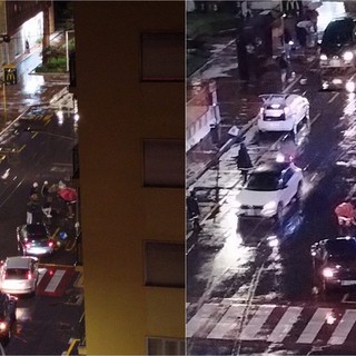 Incidente ad Arma di Taggia, mobilitazione di soccorsi in via della Stazione (Foto)