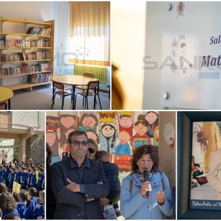 La biblioteca della scuola Soleri di Taggia intitolata a Matteo Bolla, il suo ricordo consegnato per sempre alla comunità (foto e video)