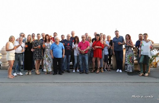 In una splendida cornice in riva al mare presso il Bar Atù, ieri sera rinnovata amicizia tra Bordighera e Neckarsulm (foto)