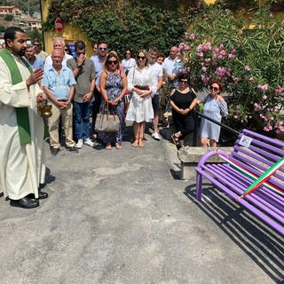 Ventimiglia, inaugurate a Bevera due nuove panchine donate da Aceb (foto)