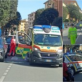 Ventimiglia, viene investita sulle strisce pedonali: mobilitazione di soccorsi in via Roma (Foto)