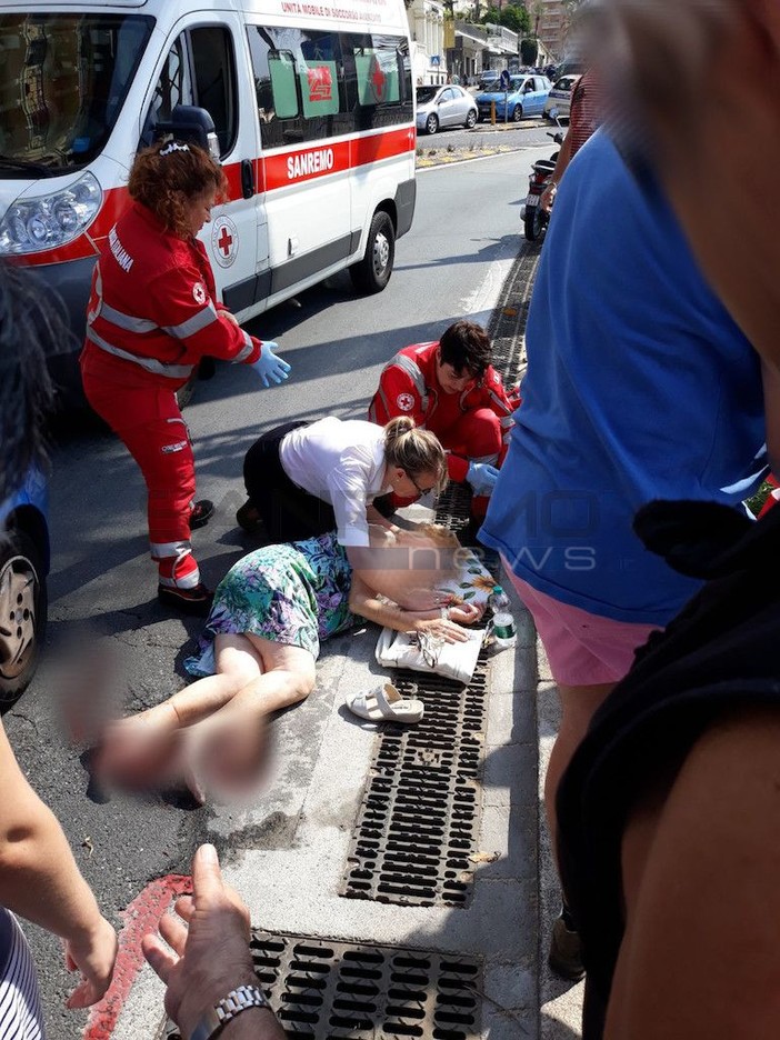 Sanremo: donna investita da un'auto in corso Imperatrice, trasferita in ospedale per accertamenti