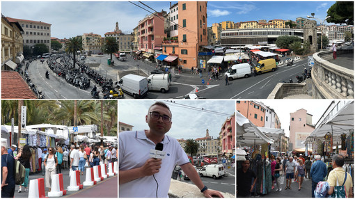 Primo giorno con il mercato di Sanremo diviso: ecco cosa ne pensano ambulanti e clienti (foto e video)