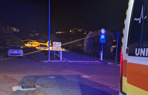 Dolceacqua, incidente in località Convento: ferito gravemente un motociclista (Foto)