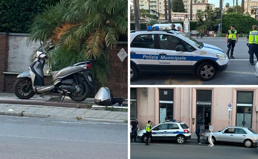 Sanremo, scontro tra auto e moto in piazza Cesare Battisti: un ragazzo trasportato in codice giallo