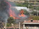 Sanremo: paura in valle Armea, vasto incendio tra le case sulla collina di fronte al cimitero