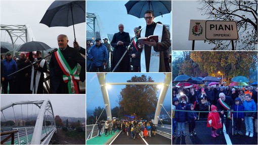 Inaugurato a Imperia il nuovo ponte dei Piani. Scajola: &quot;Collegamento sicuro e scenografico&quot;(foto e video)