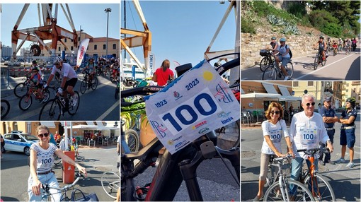 Imperia in bicicletta, la speciale edizione dedicata al Centenario della città (foto e video)