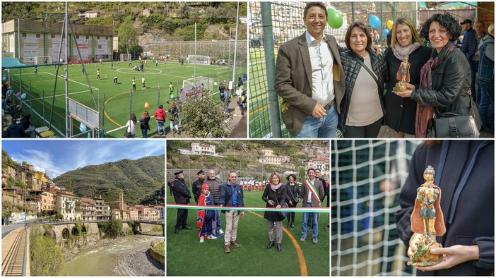 Badalucco in festa per la consegna del rinnovato campo sportivo, ad Alberto Bianchi il &quot;Giorgino d'Oro&quot; (foto e video)