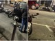 Ventimiglia, incidente in via della Stazione: moto schiacciata tra due macchine (Foto)