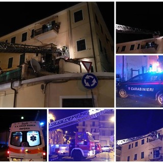 Imperia: principio di incendio di una canna fumaria alla Fondura. Sul posto Vigili del Fuoco e Carabinieri (foto e video)