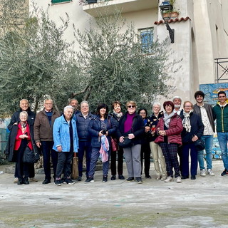 Sanremo: insegnanti di geografia in pensione in visita alla Pigna accompagnati a due alunni dell’ultimo anno del tecnico Turistico Ruffini Aicardi
