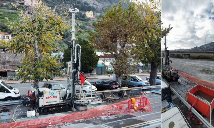 Aurelia Bis Ventimiglia-Camporosso, al via i sondaggi per le indagini geognostiche (Foto)