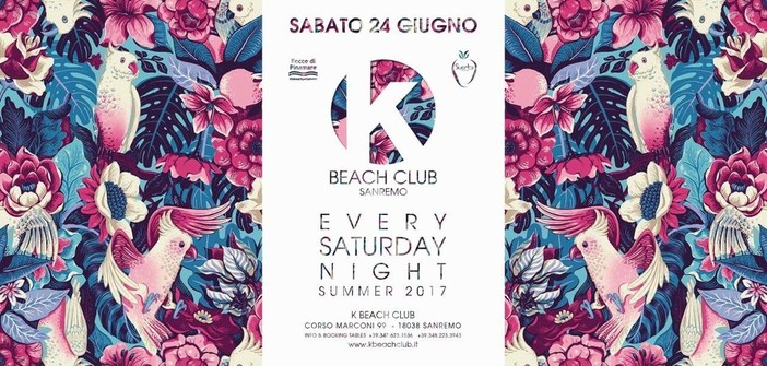 Sanremo: per l'ultimo sabato del mese, ballo e divertimento questa sera al K-Beach Club