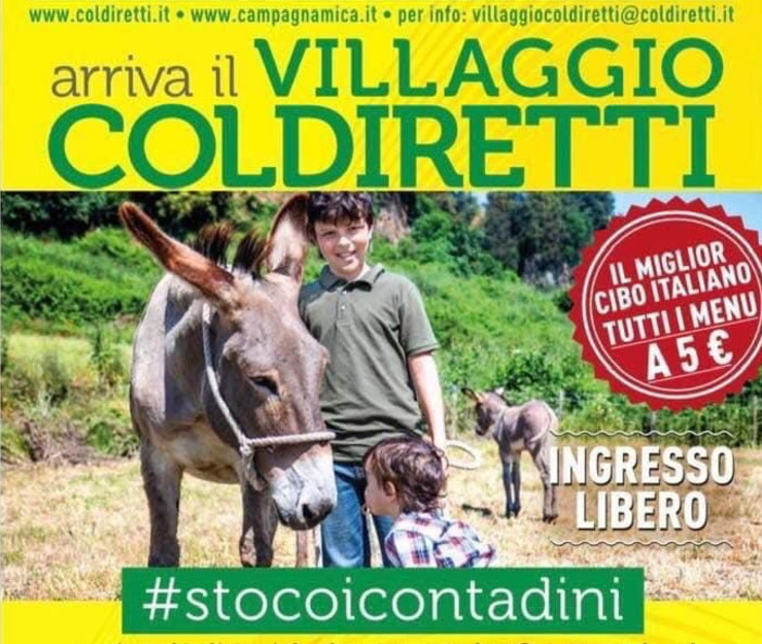 L’agricoltura e la pesca ligure arrivano al ‘Villaggio Coldiretti’ di Milano da venerdì a domenica