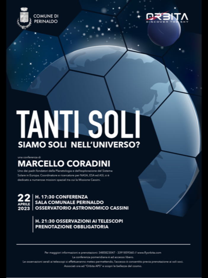 Perinaldo: sabato la conferenza &quot;Siamo soli nell'universo?&quot; con Marcello Corradini