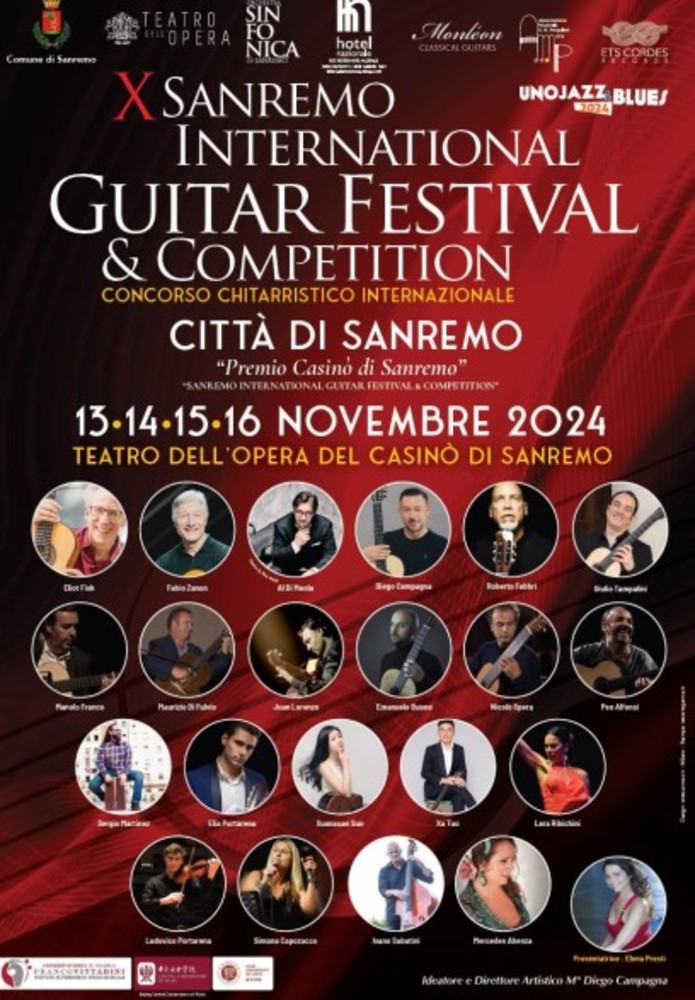 Giovedì, due appuntamenti imperdibili al 10° festival chitarristico &quot;Città di Sanremo&quot;: il programma