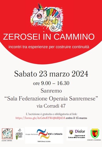 Sanremo, seminario alla Federazione Operaia: “Zerosei in cammino-incontri tra esperienze per costruire continuità”