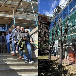 Vallecrosia, efficientamento energetico: iniziati i lavori al Municipio (Foto)