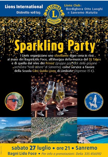 Sanremo, sabato evento benefico &quot;Sparkling party&quot;: si raccolgono fondi per addestrare i cani guida per i non vedenti (foto)