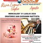 Riva Ligure- Sale in Zucca: mercoledì 31 luglio evento imperdibile presso l’Oratorio di San Giovanni con il maestro internazionale Ennio Cominetti