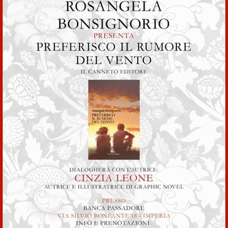 Imperia, giovedì 25 agosto la presentazione del romanzo &quot;Preferisco il rumore del vento&quot;