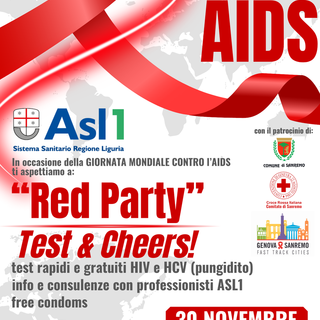 Lotta all'HIV:  Asl1, comune di Sanremo e CRI scendono in campo per la prevenzione