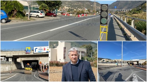 Taggia: via ai lavori di asfaltatura, chiuso il sottopasso per il parco commerciale e nuovo accesso con semaforo