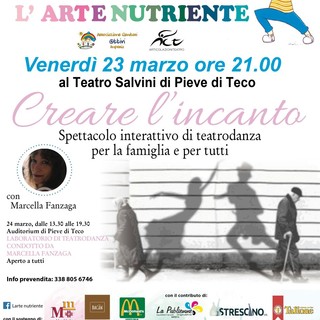 Pieve di Teco: venerdì al teatro Salvini il terzo appuntamento con l'Arte Nutriente