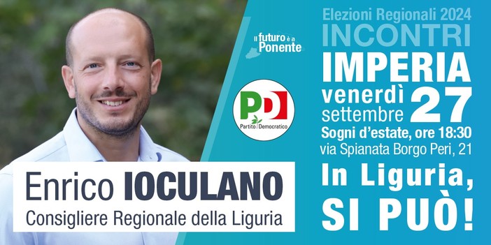 'Sanità, infrastrutture e lavoro', incontro con il consigliere regionale del PD Enrico Ioculano &quot;per migliorare la nostra quotidianità migliorando la qualità di vita&quot;