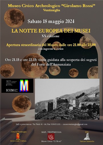 Sabato la “Notte Europea dei Musei” al MAR di Ventimiglia: ecco il programma