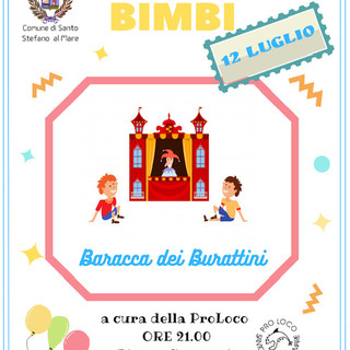 Santo Stefano al Mare: questa sera in piazza Baden Powell appuntamento con 'Lunedì Bimbi'