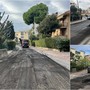 Bordighera, continuano i lavori di asfaltatura: intervento in via Tumiati e via Piave (Foto)