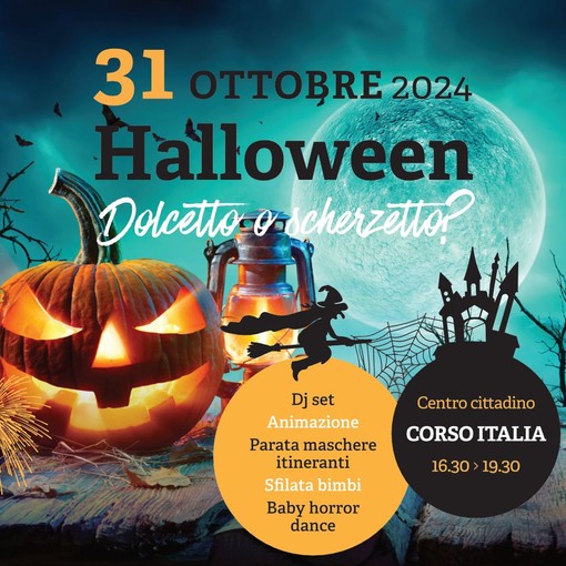 Bordighera, pomeriggio di festa per Halloween in corso Italia