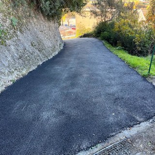 Ventimiglia, terminati i lavori di asfaltatura nelle frazioni (Foto)
