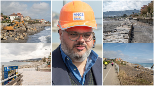 Cambia il waterfront di Riva Ligure: lavori per 4.4 milioni di euro, nuove spiagge pronte ad accogliere i turisti da giugno (Foto e video)