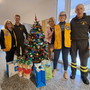 In occasione delle festività natalizie, visita del lions  club Sanremo Matutia alla caserma del vigili del fuoco