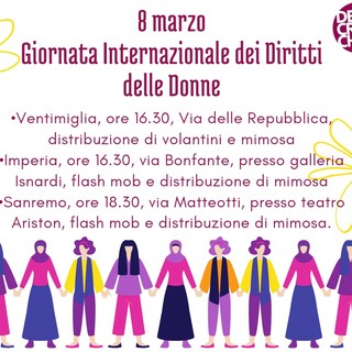 Sanremo, 8 marzo flash mob per la Giornata Internazionale dei Diritti delle Donne