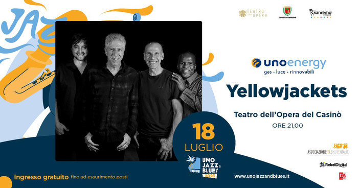 Sanremo: dal Casinò via alla rassegna Unojazz&amp;Blues, sul palco i Yellowjackets