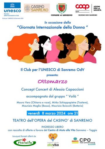 Sanremo, Giornata Internazionale della Donna: domani al Casinò  lo spettacolo di Alessia Capaccioni