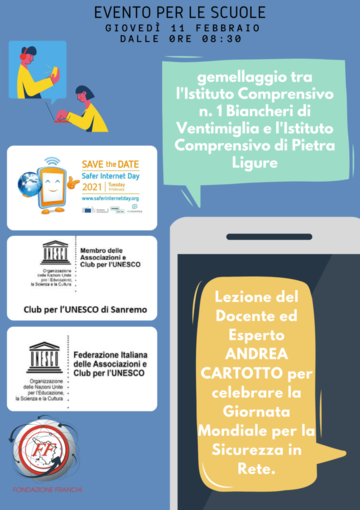 Safer Internet Day 2021: giovedì grande evento web con oltre mille studenti collegati