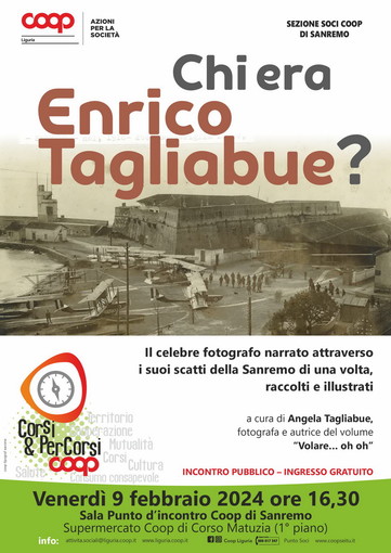 Sanremo: 'Chi era Enrico Tagliabue?', conferenza Sala Punto di Incontro della Coop