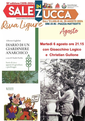 Riva Ligure- Sale in Zucca: martedì 6 agosto l’omaggio a Libereso Guglielmi. Un viaggio nella natura e nella biodiversità