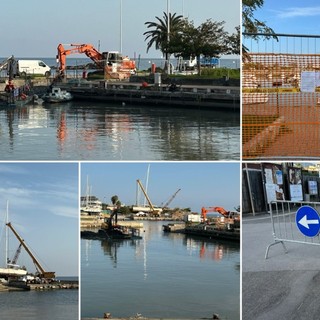 Arma di Taggia, al via i lavori di messa in sicurezza della Darsena: termineranno in primavera (Foto)