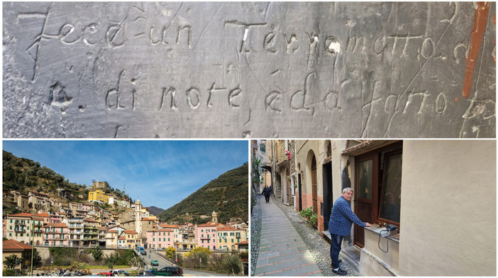 206 anni fa il terremoto che sconvolse Badalucco, il ricordo inciso su una porta emerge durante ristrutturazione