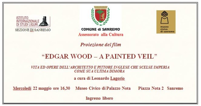 Sanremo, mercoledì al museo civico la proiezione del film “Edgar Wood – a Painted Veil”