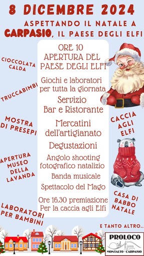 Montalto Carpasio si prepara per acogliere il Natale: ecco il programma degli eventi